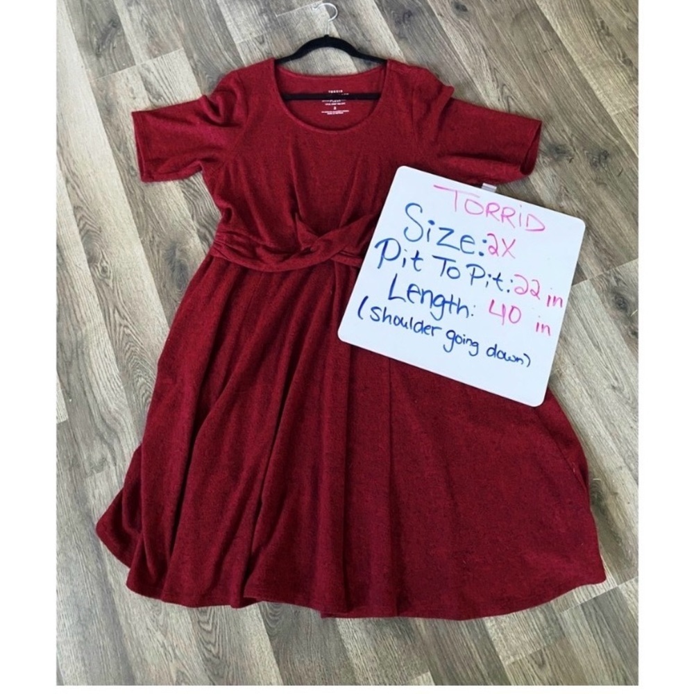 TORRID Red Sweater Dress Size - Picture 8 of 8
